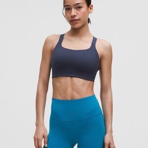 Lululemon Ultralu Square-Neck Workout Bra - Medium Support D/DD Cup - Club Blue💙